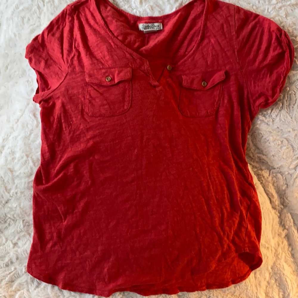 LUCKY brand coral colored T-shirt